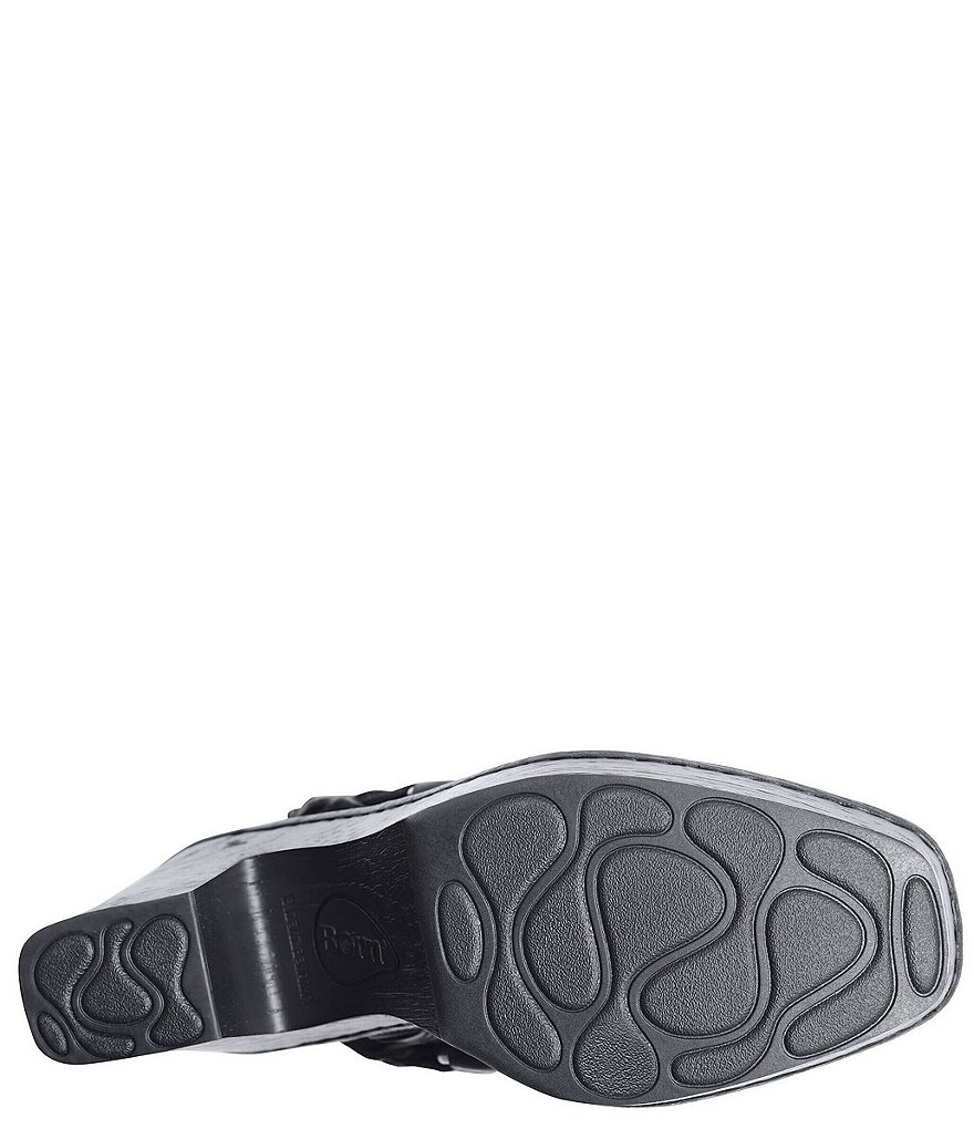 Born Hudson Leather Sling Strap Harness Clogs