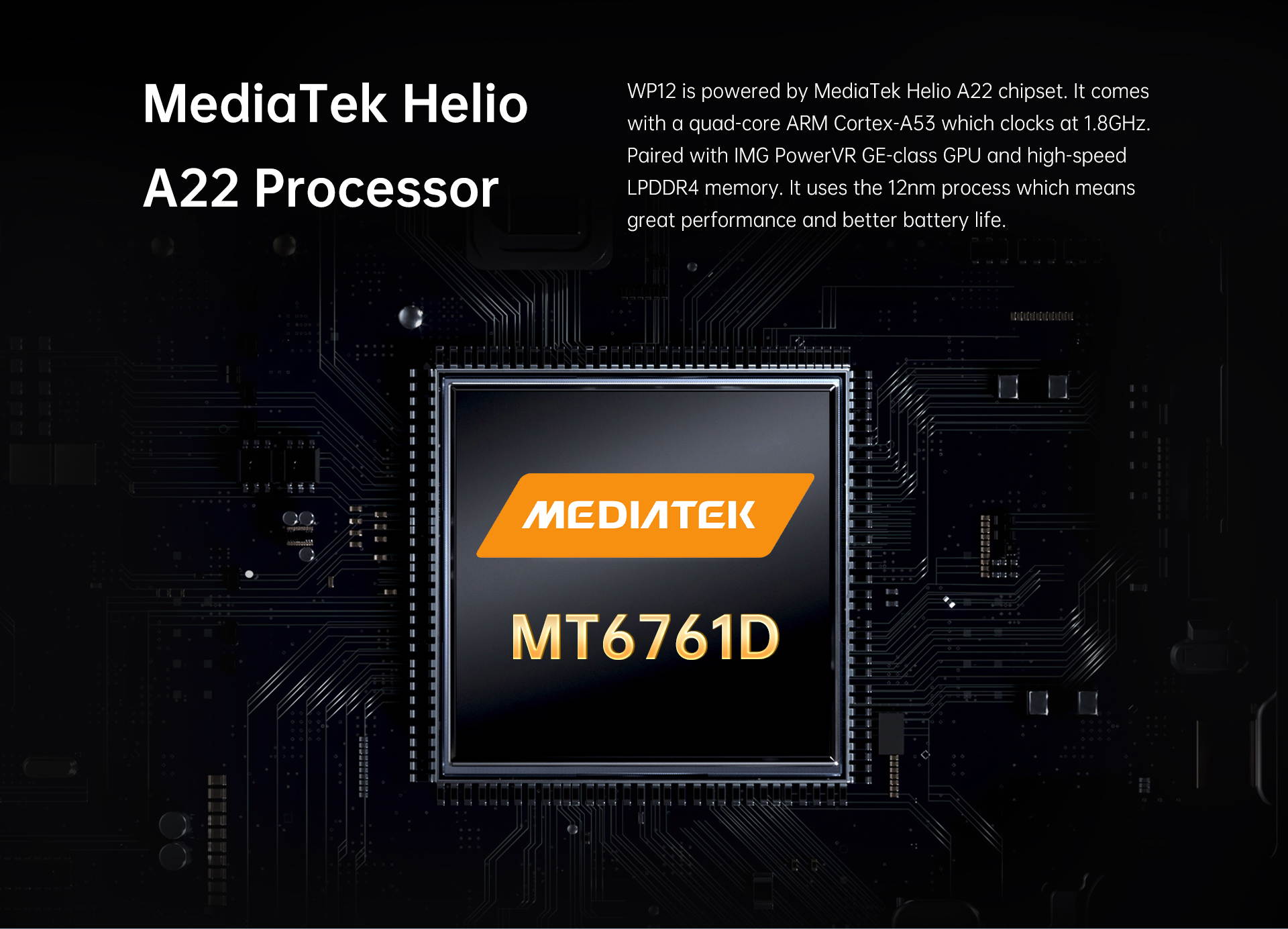 Rugged IP68 / 69K WP12 Smartphone 4GB + 32GB 4000mAh Quad Core Android11 Mobile Phone 5.5 "HD + 500W / 1300W 13MP Camera Phone