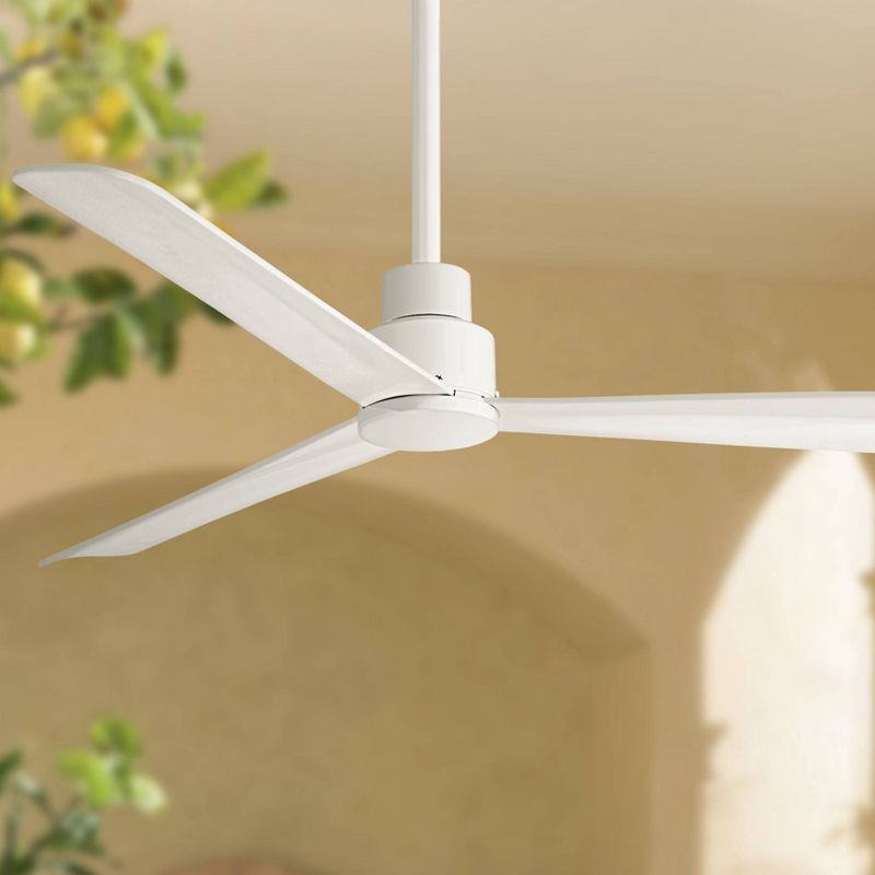 52" Minka Aire Simple White Outdoor Ceiling Fan