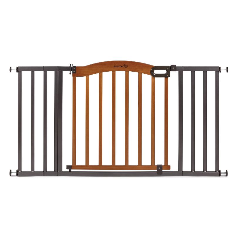 Summer Infant Decorative Wood & Metal Extra-Wide Pressure Mounted Gate