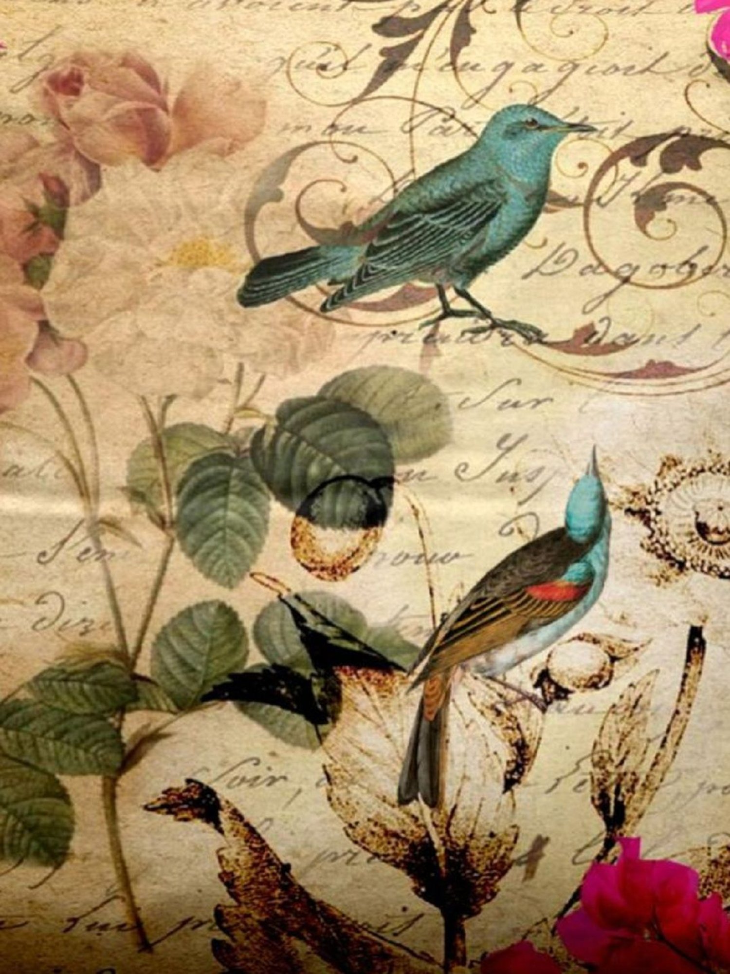 Bianca Beige & Pink Digitally Printed Cushion Cover - Set Of 5