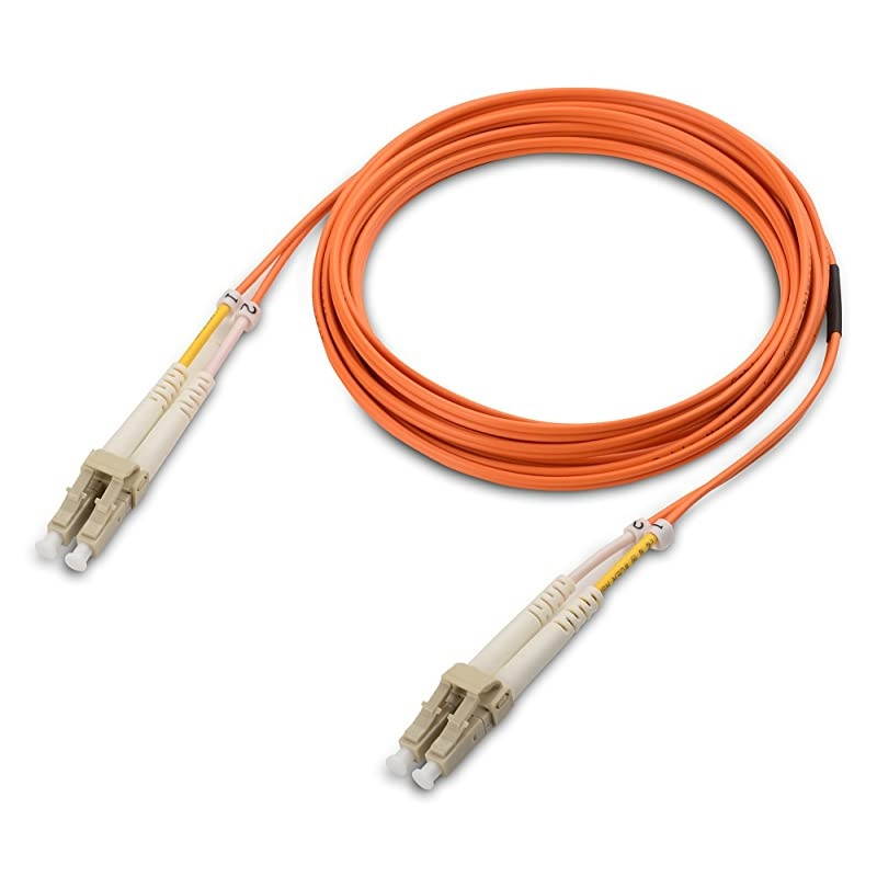 10Gb OFNP Plenum Rated Multimode Duplex 625125 OM1 Fiber Fiber Optic LC to LC Fiber Patch 3m