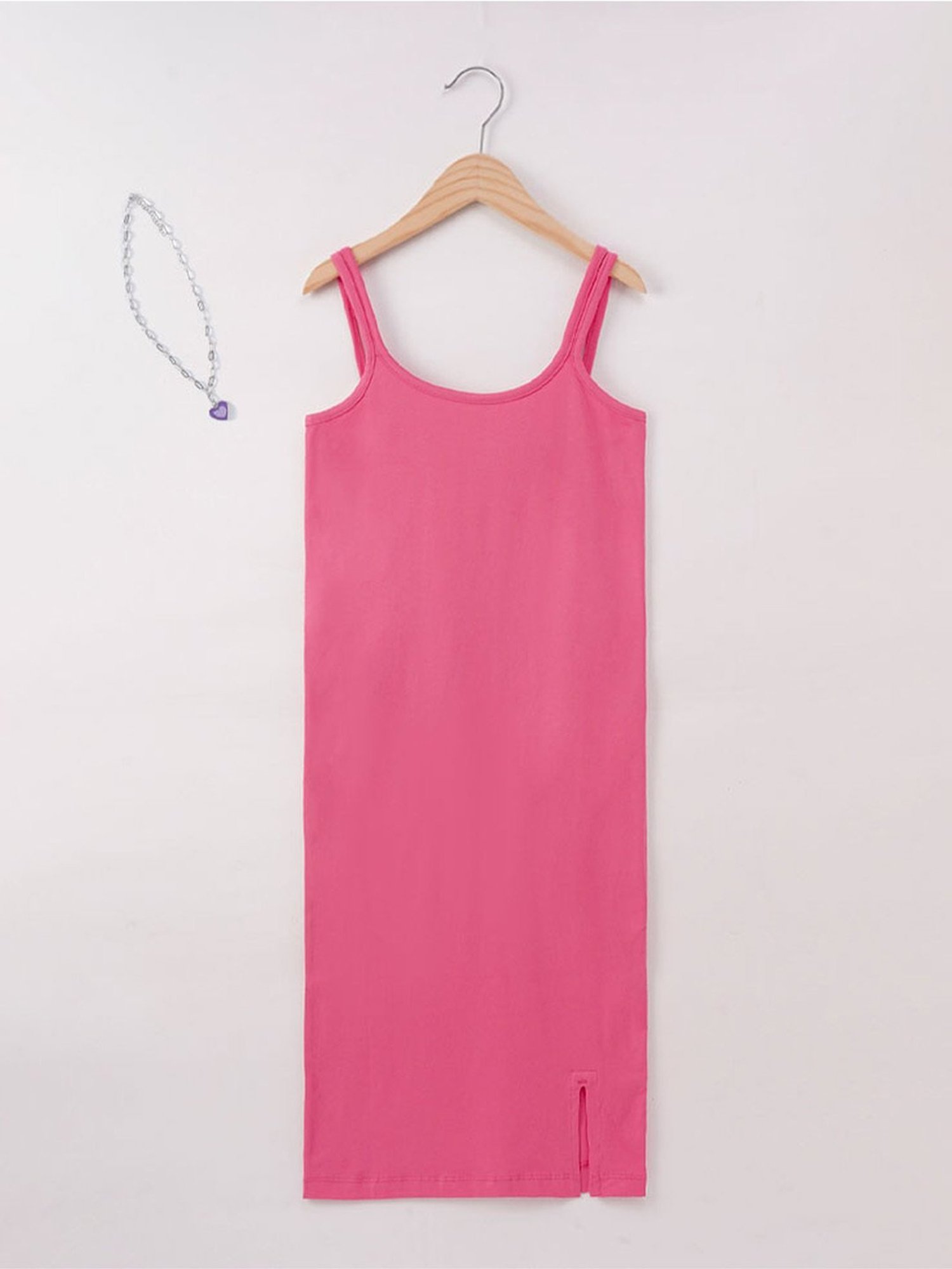 Edheads Kids Pink Cotton Regular Fit Dress