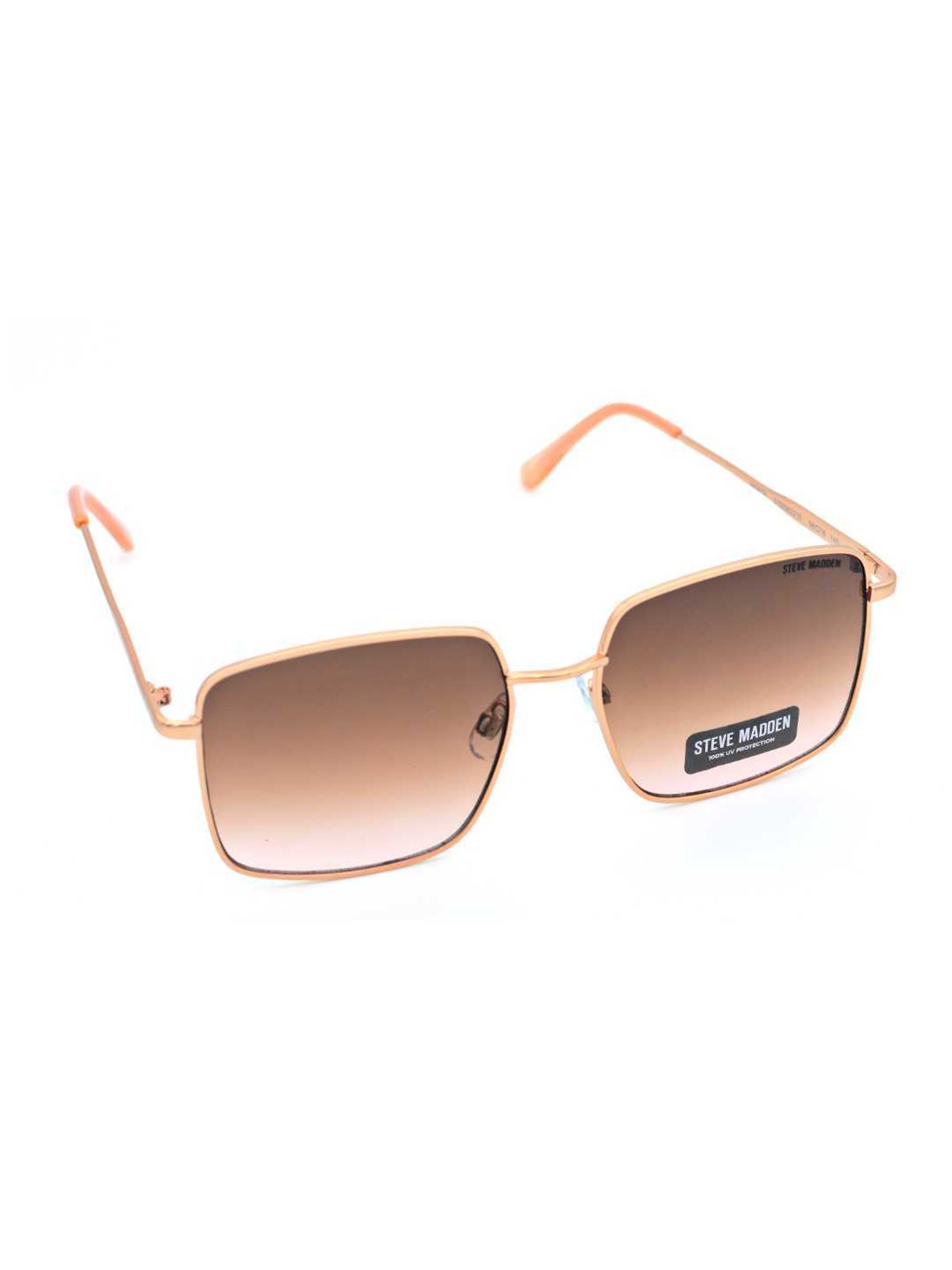 STEVE MADDEN Rose Gold Oversize Irregular Sunglasses for Women