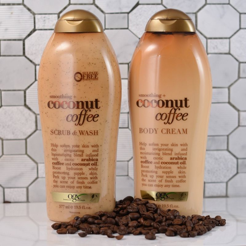 OGX Coconut Coffee Scrub Body Wash - 19.5 fl oz