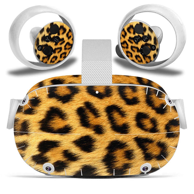 Amify Vinyl Skin Sticker for Oculus Quest 2 VR Headset Controller PVC Decals Cute Cartoon Wrap Cover for Oculus Quest 2 Accessories