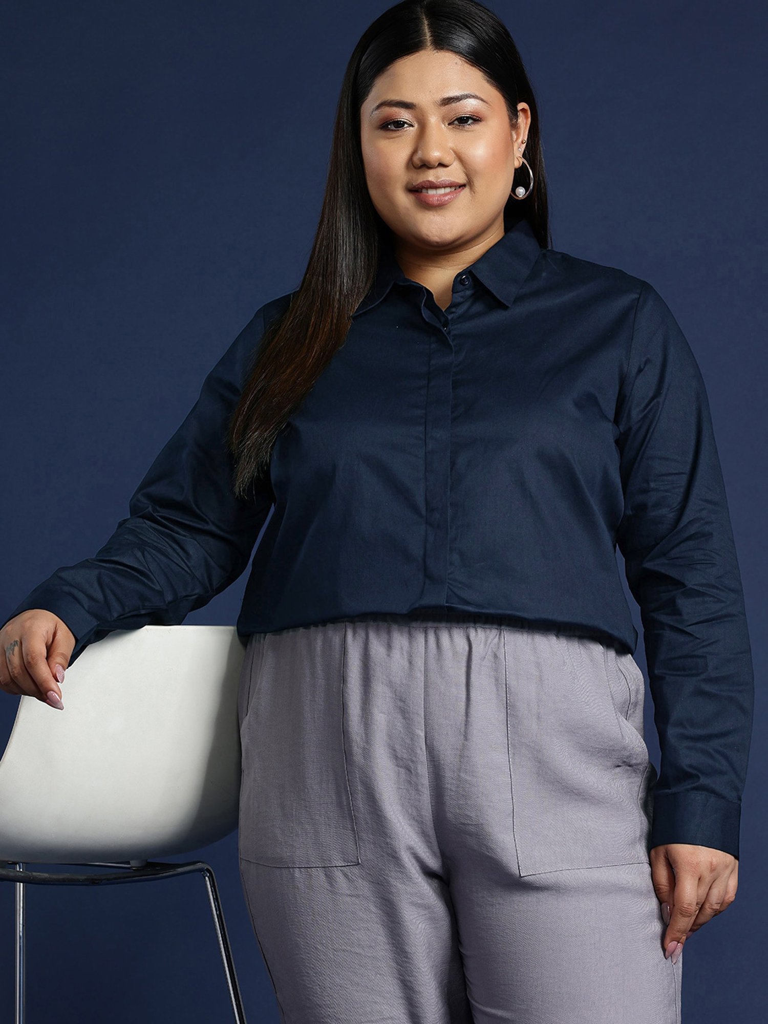 Van Heusen Maroon Plain Formal Shirt