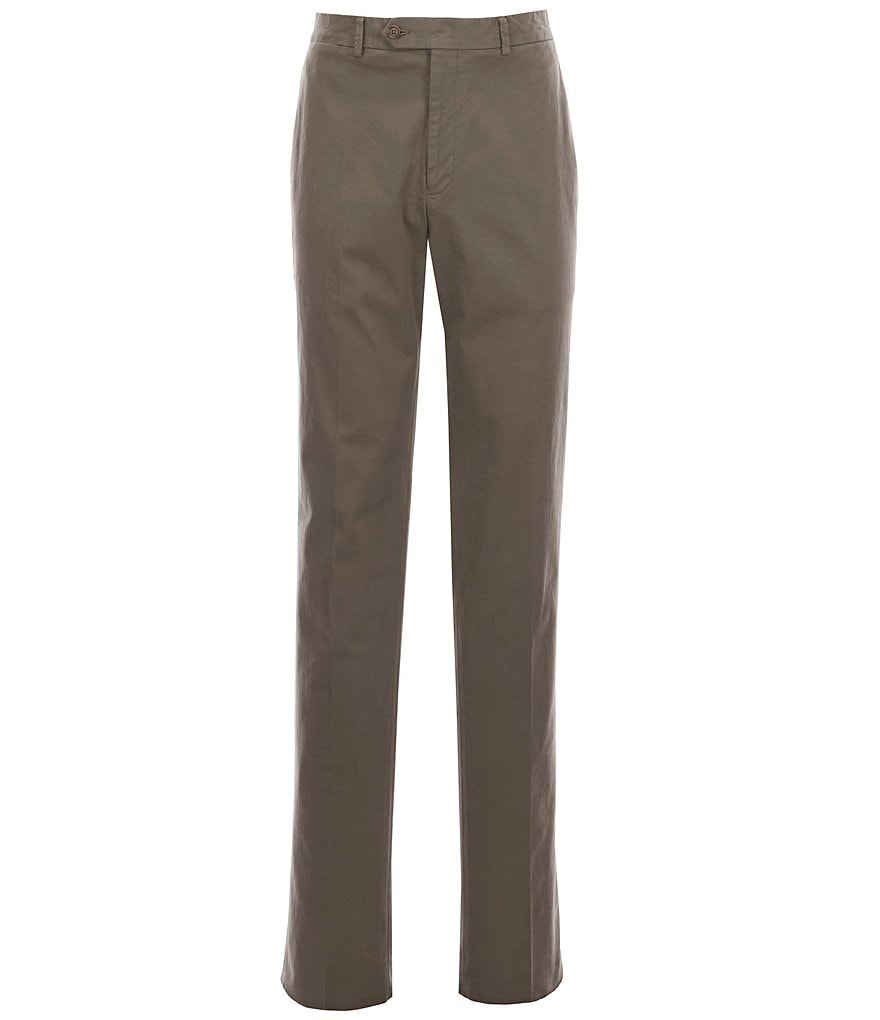 Hart Schaffner Marx Tailored Modern Fit Flat Front Solid Dress Pants