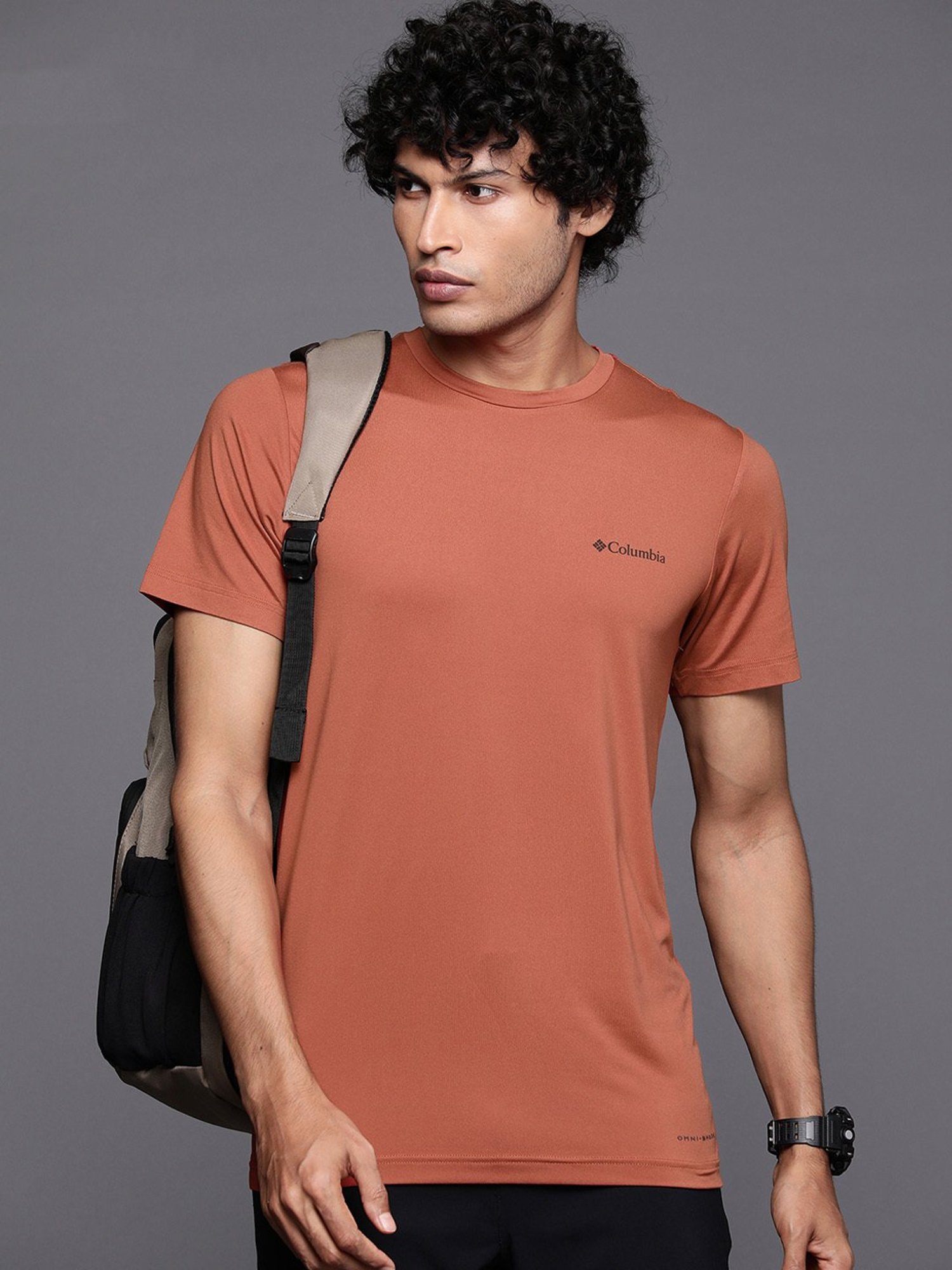 Columbia Orange Regular Fit T-Shirt