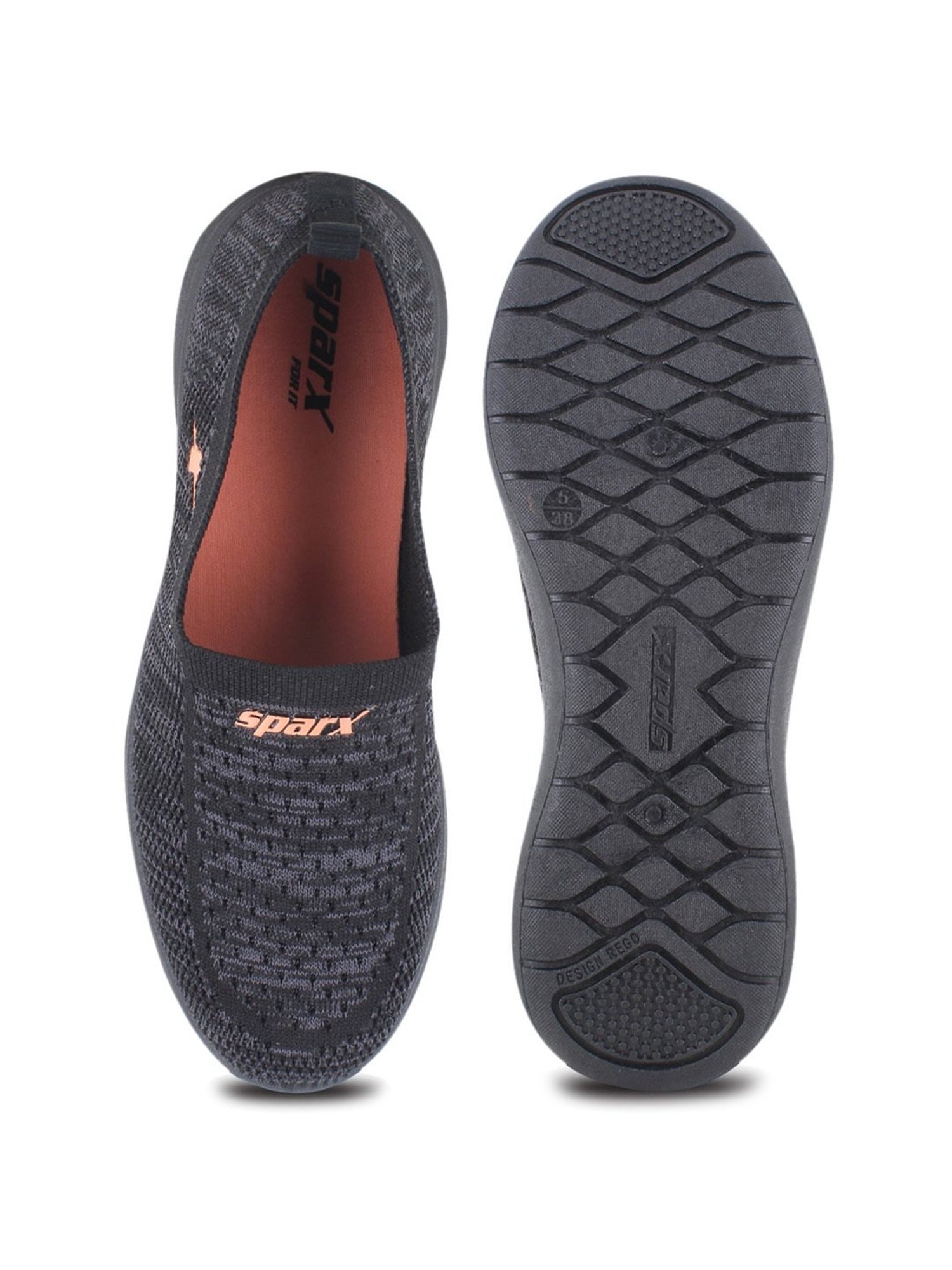 Sparx Women's Black Walking Shoes