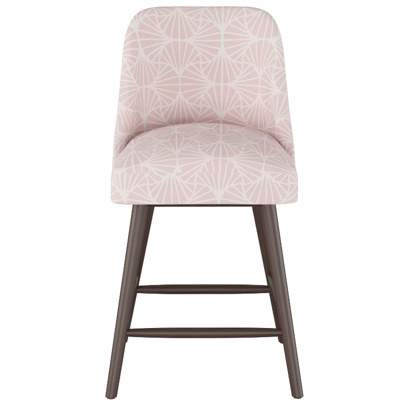 27" Geller Modern Counter Height Barstool Scallop Tile Pink - Project 62™