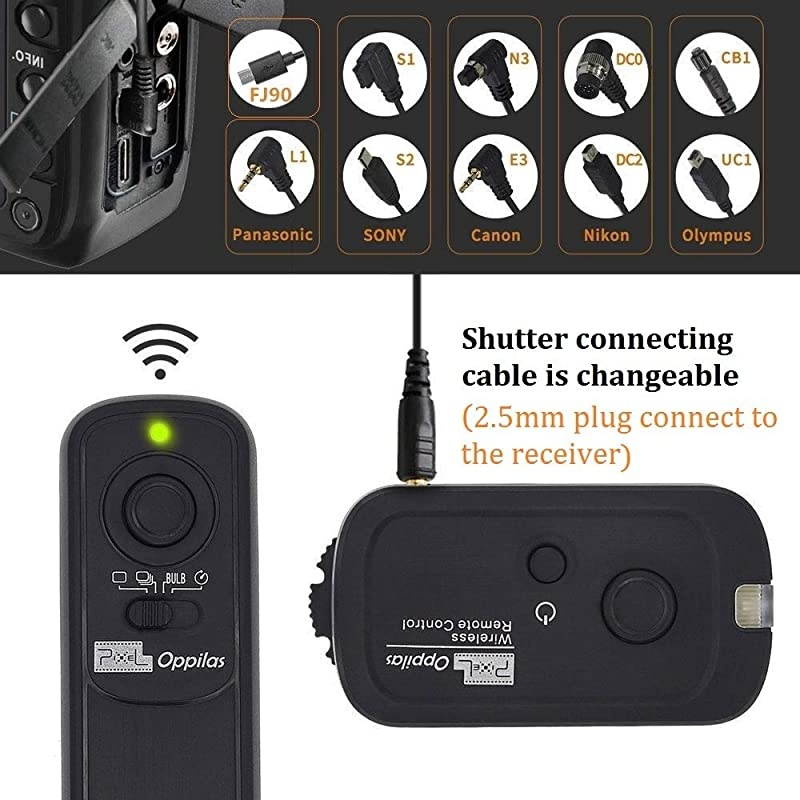 2.4GHz Digital Wireless Remote Shutter Release UC1 for Olympus OM-D, Pen, Pen-F, E30, E400 and E510 Series Cameras, Replaces Olympus RM-UC1