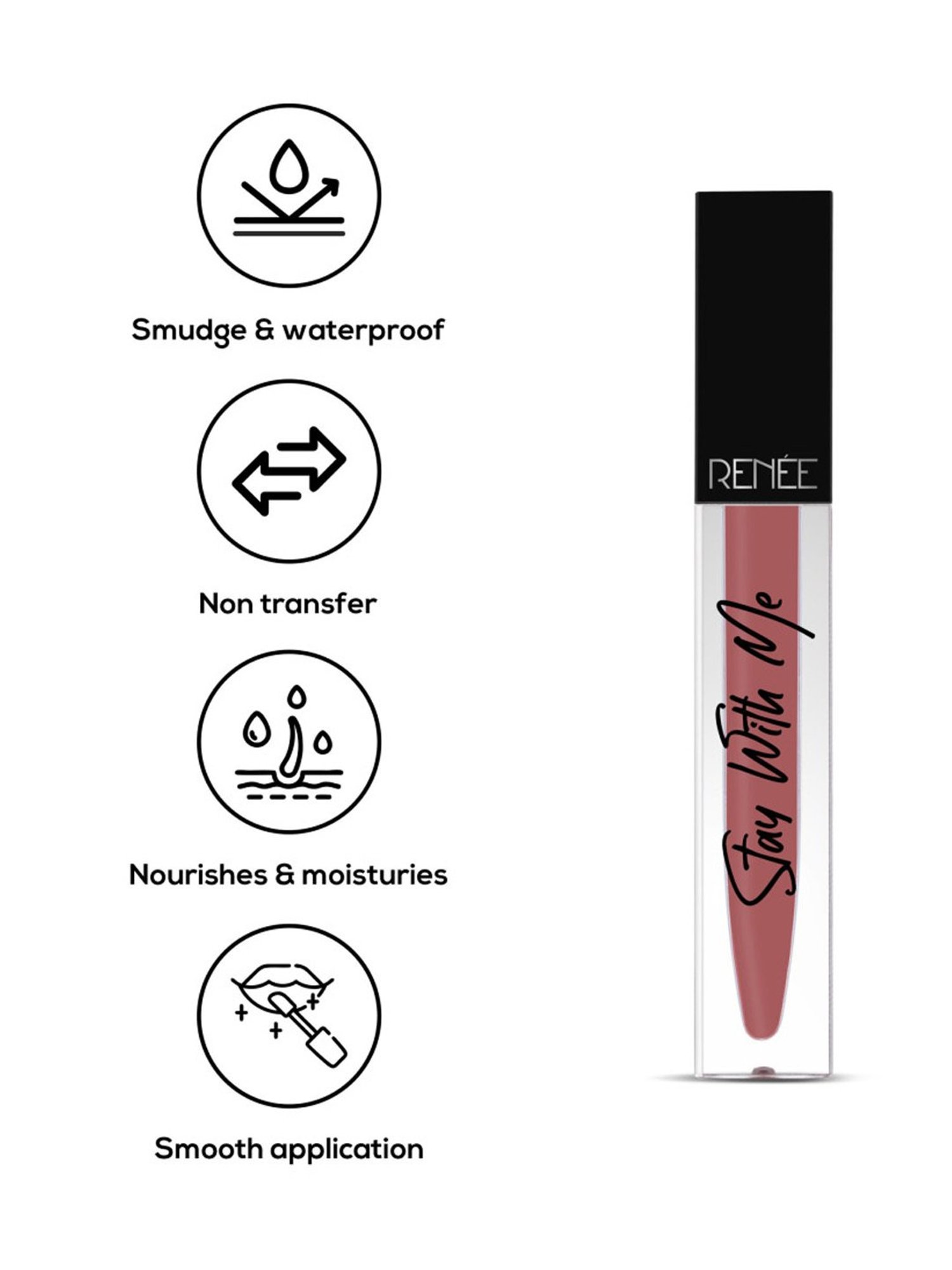 RENEE Stay With Me Matte Liquid Lip Color Duo