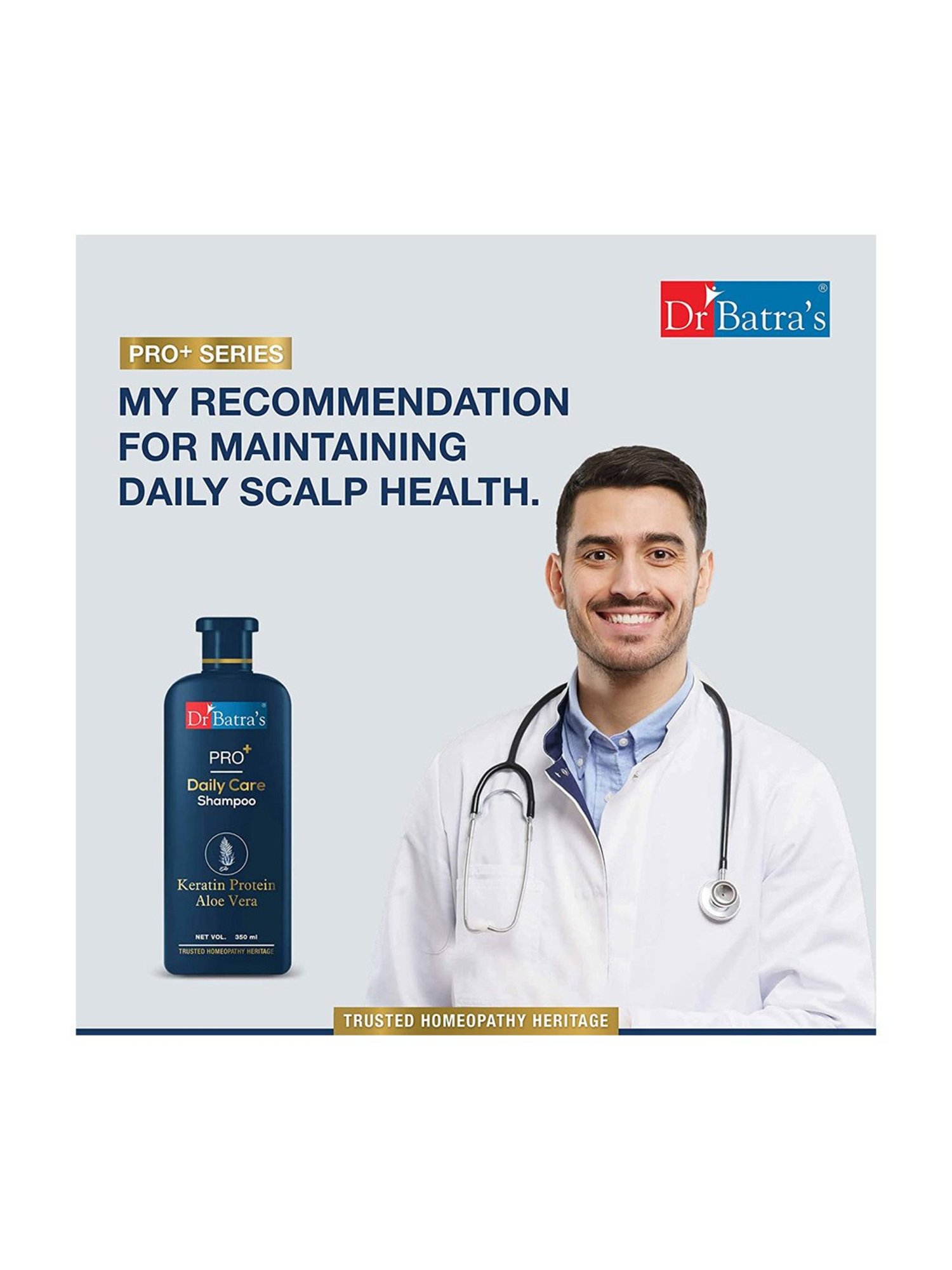 Dr Batra's PRO+ Daily Care Shampoo - 350 ml