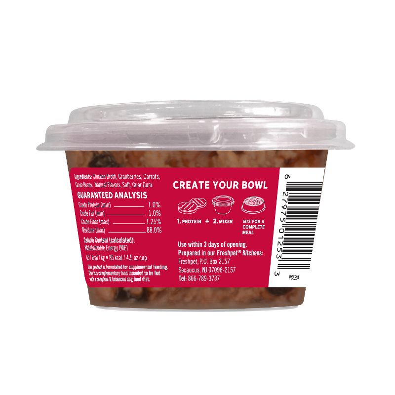 Freshpet Healthy Mixers Cranberries, Carrots & Green Beans Refrigerated Wet Dog Food Complement - 4.5oz