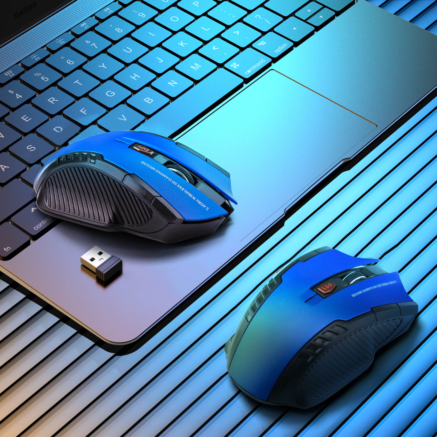 Donwell Optical Wireless Mouse with USB Receiver/Connector High Precision , Silent Mouse Office Gaming Mouse For Macbook Air/Pro, Dell/HP/ Lenovo/ASUS/Acer/Sony laptop, PC Computers