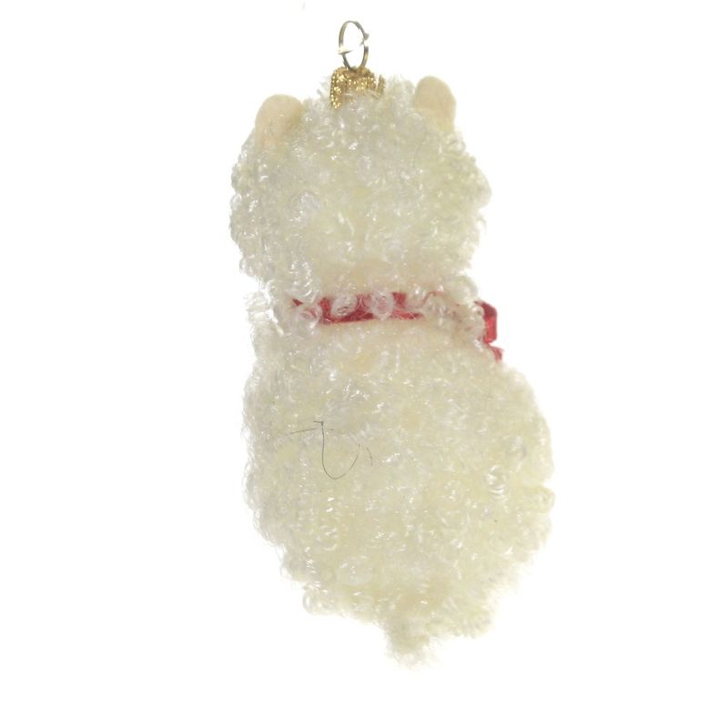 Italian Ornaments 3.75" Little Cat With Curly Hair Christmas Ornament  -  Tree Ornaments