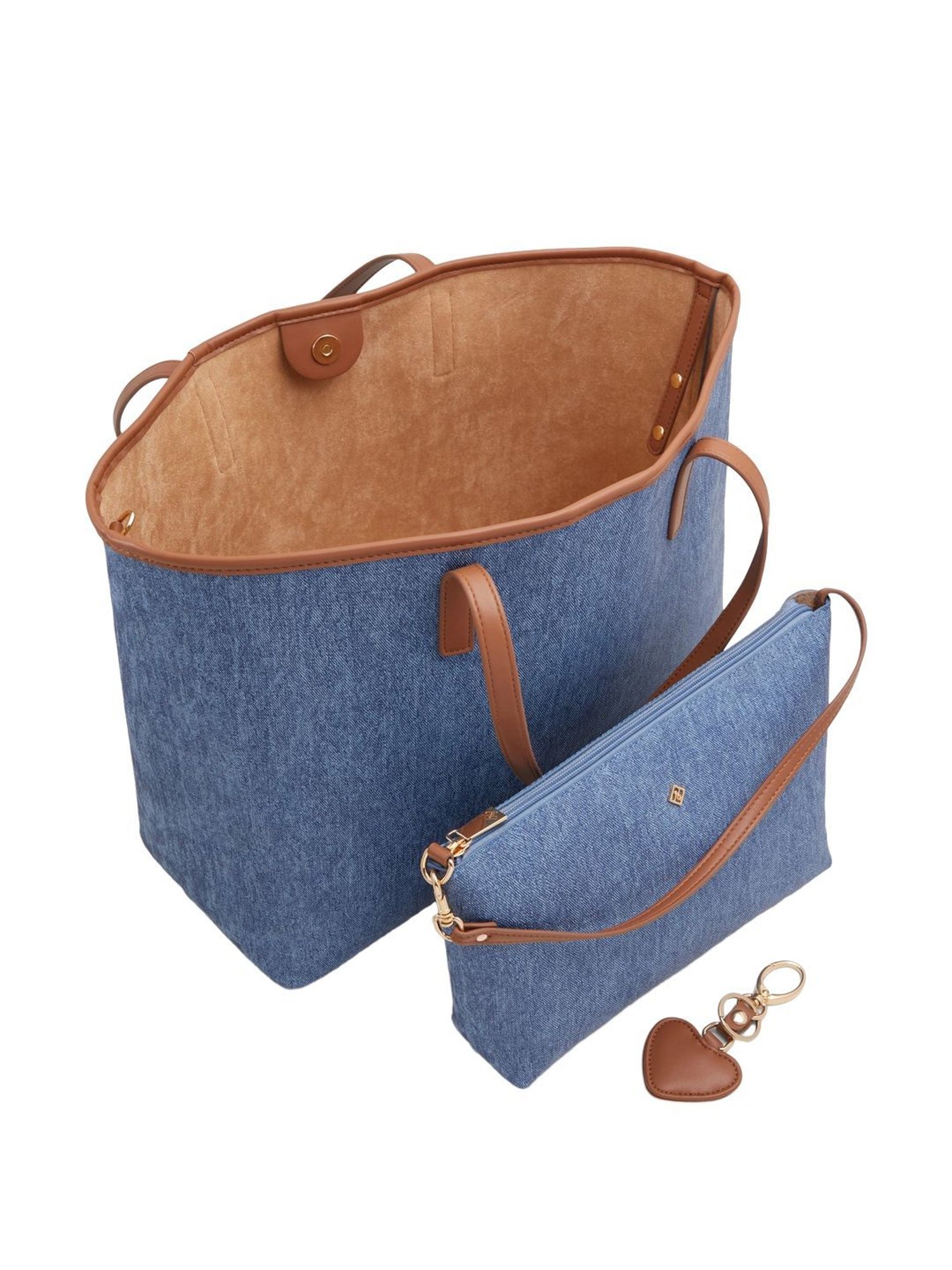 Call It Spring Blue Solid Extra Large Tote Handbag