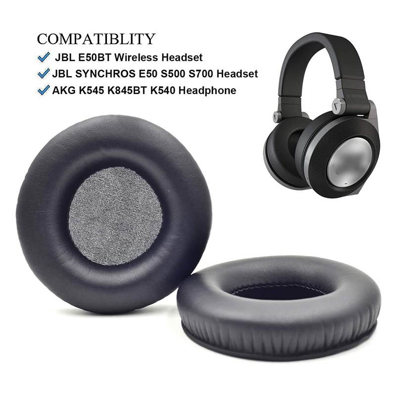 Ear Pads Earmuffs Headphone Accessories Replaceable for JBL SYNCHROS S500 S700 E50 E50BT Head-Mounted Earmuffs Black