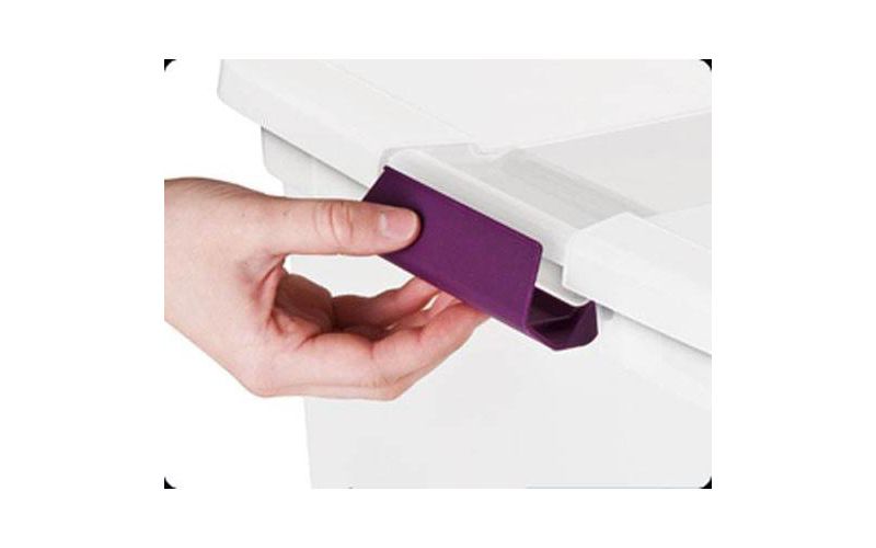 Sterilite 66-Quart (6) Bundled with VELCRO(R) Brand Hook & Loop Pads (200 Set)