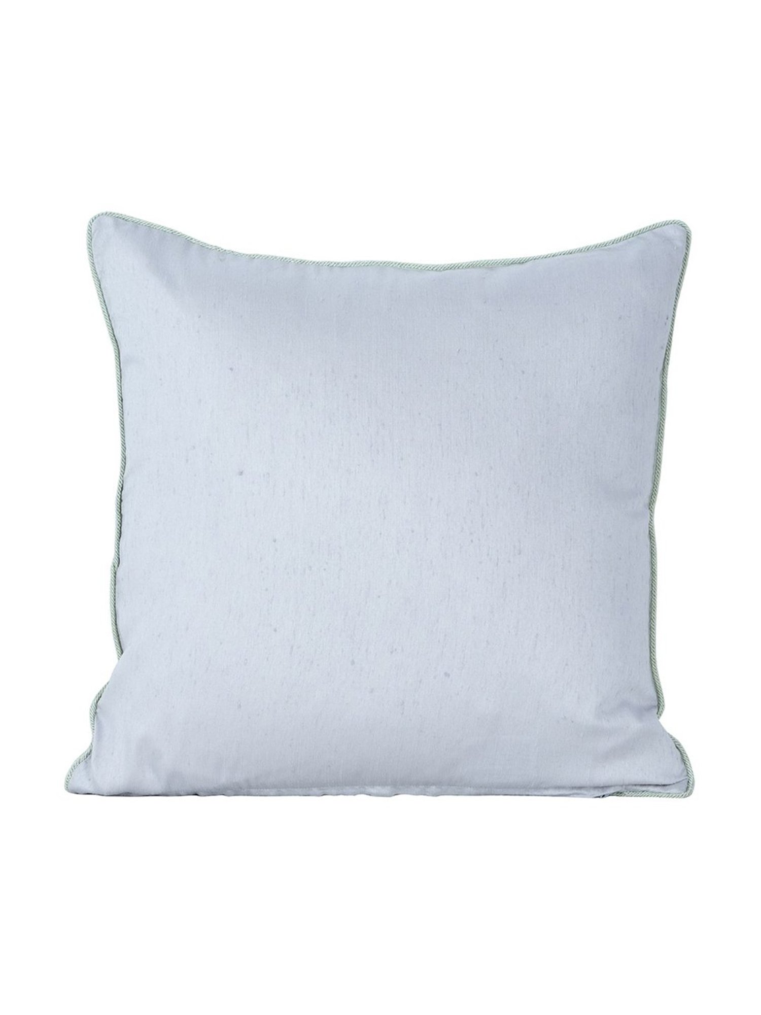 Maspar Embroidery Green Viscose 45 L x 45 W cm Cushion Cover