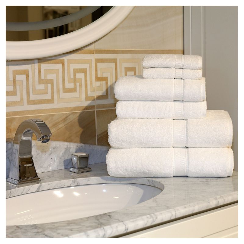 Terry Towel Combination 6pc Set White - Linum Home Textiles