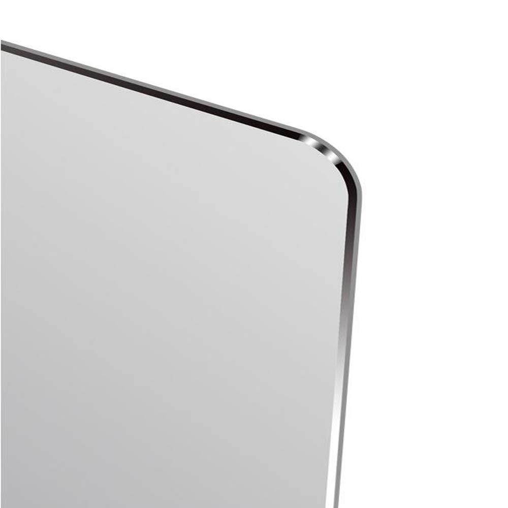 Premium Silver Metal Aluminum Mouse Pad Mat, Double Face Sand Blasting Aluminium Surface/Non-Slip Rubber Base, Fast Accurate Control for Home, Office, Travel(9.05X7.08 inch)