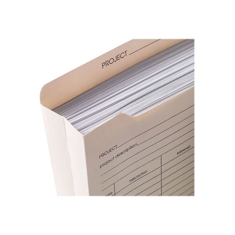 Staples Manila Reinf Pre-Printed Jackets Ltr 2" Expansion 50/BX TR486083