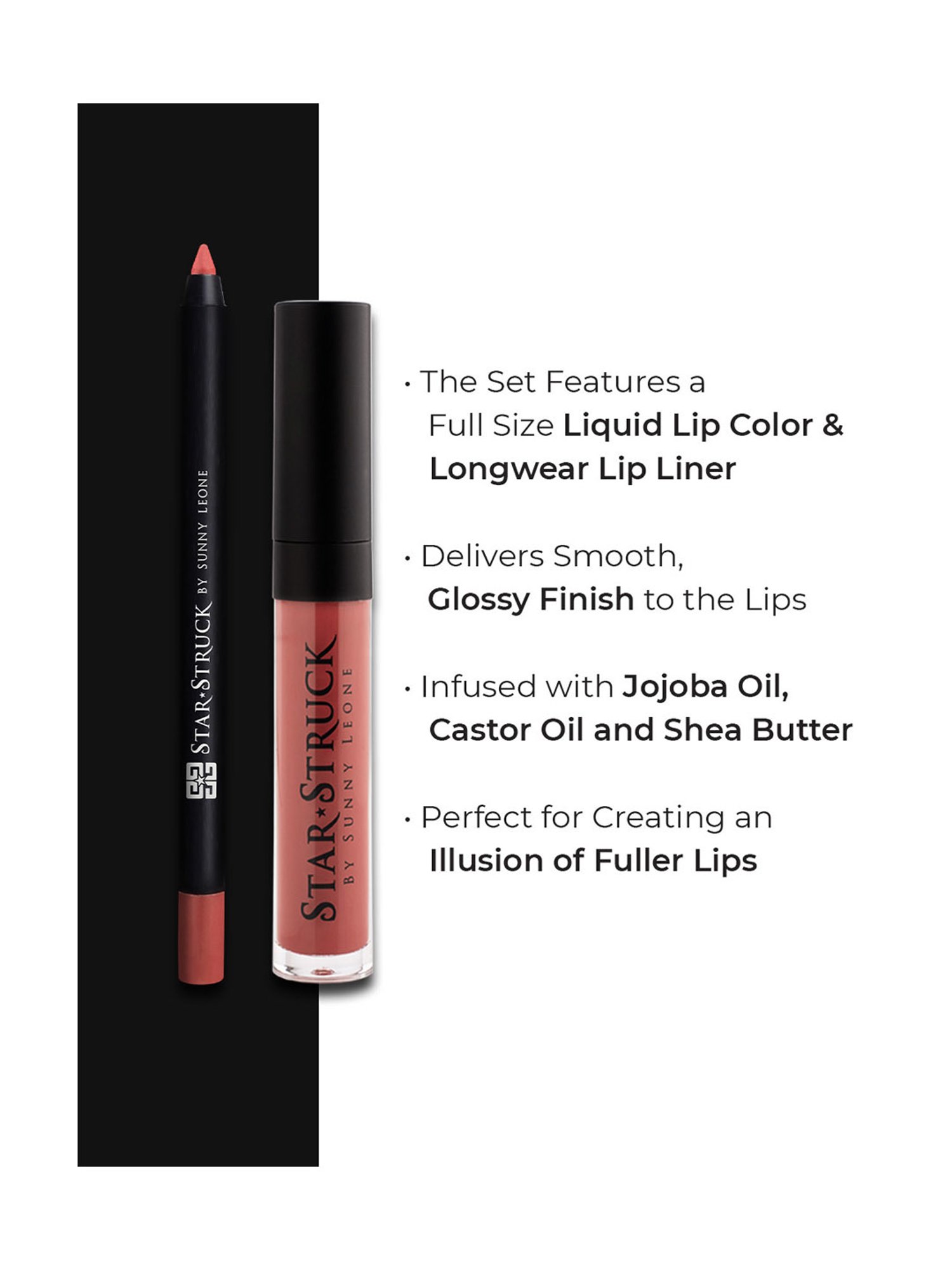 StarStruck By Sunny Leone Liquid Lip Color & Lip Liner Baby Doll