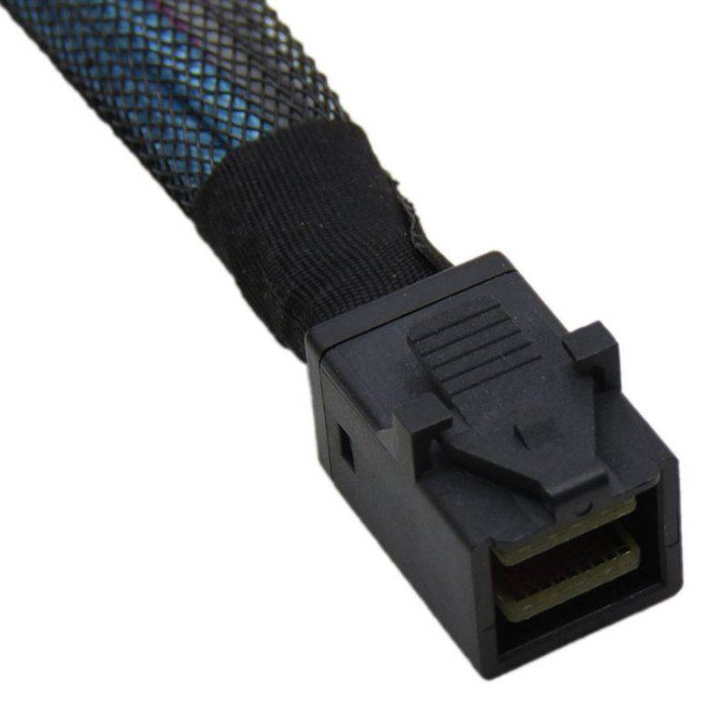 Plugadget 50cm/100cm Mini SAS HD SFF 8643 Cable Internal SFF-8643 SAS Cable Mini SAS SFF-8643 to 8643 Cable Adapter for Computer Hard Disk