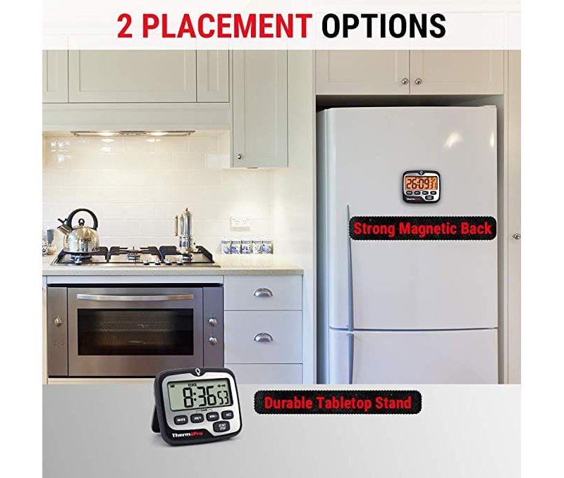 ThermoPro TM01 Digital Timer with Countdown Touchable Backlit