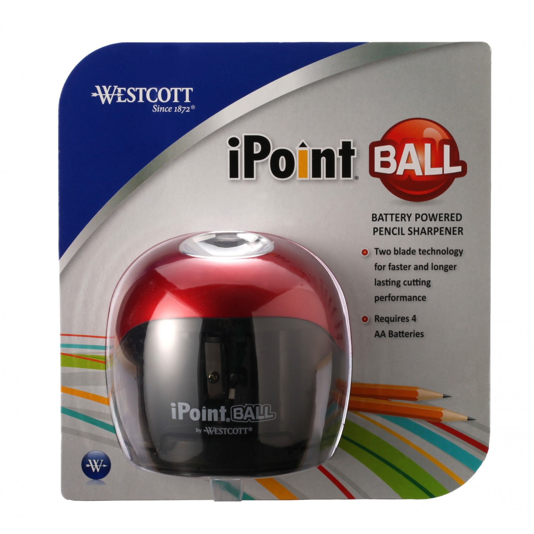 Westcott 15570 iPoint Ball Battery Pencil Sharpener