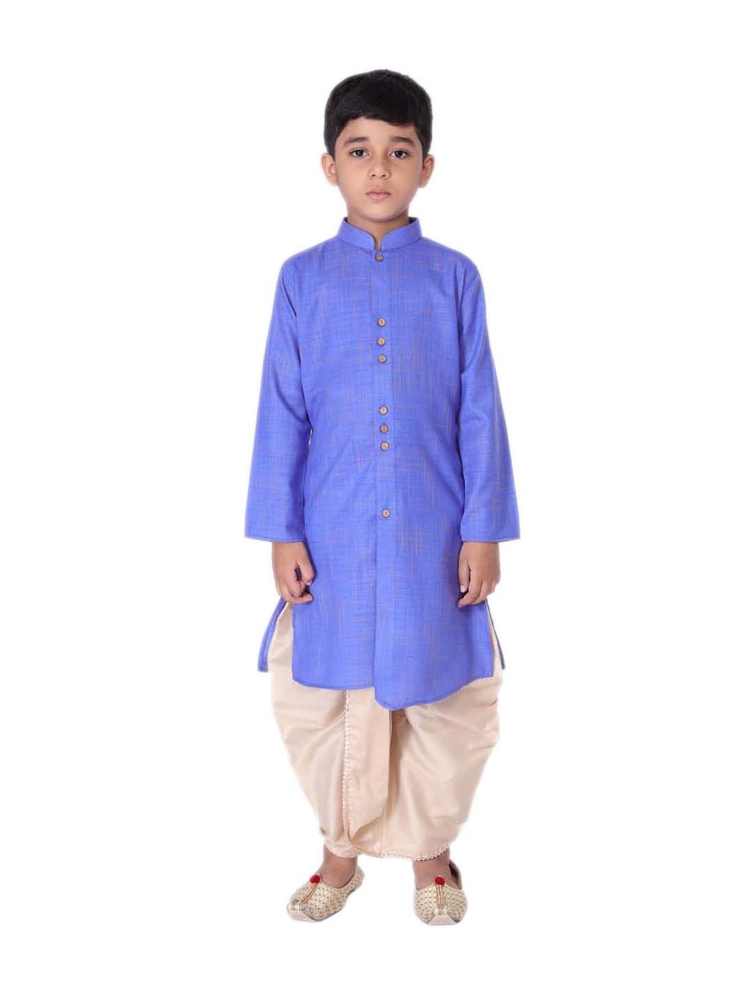 TABARD Kids Cream Cotton Regular Fit Dhoti