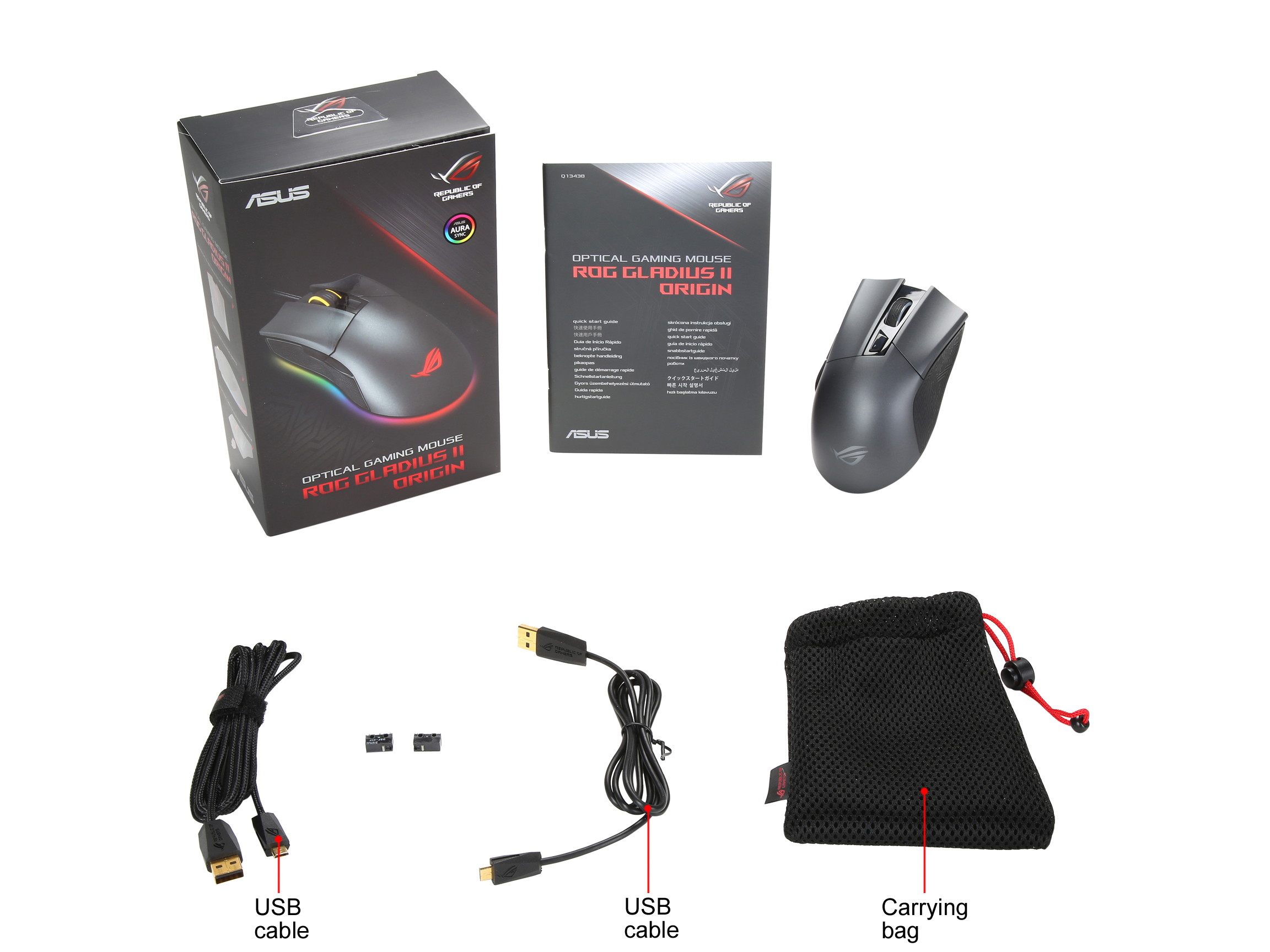 ASUS ROG Spatha RGB Wireless / Wired Laser Gaming Mouse