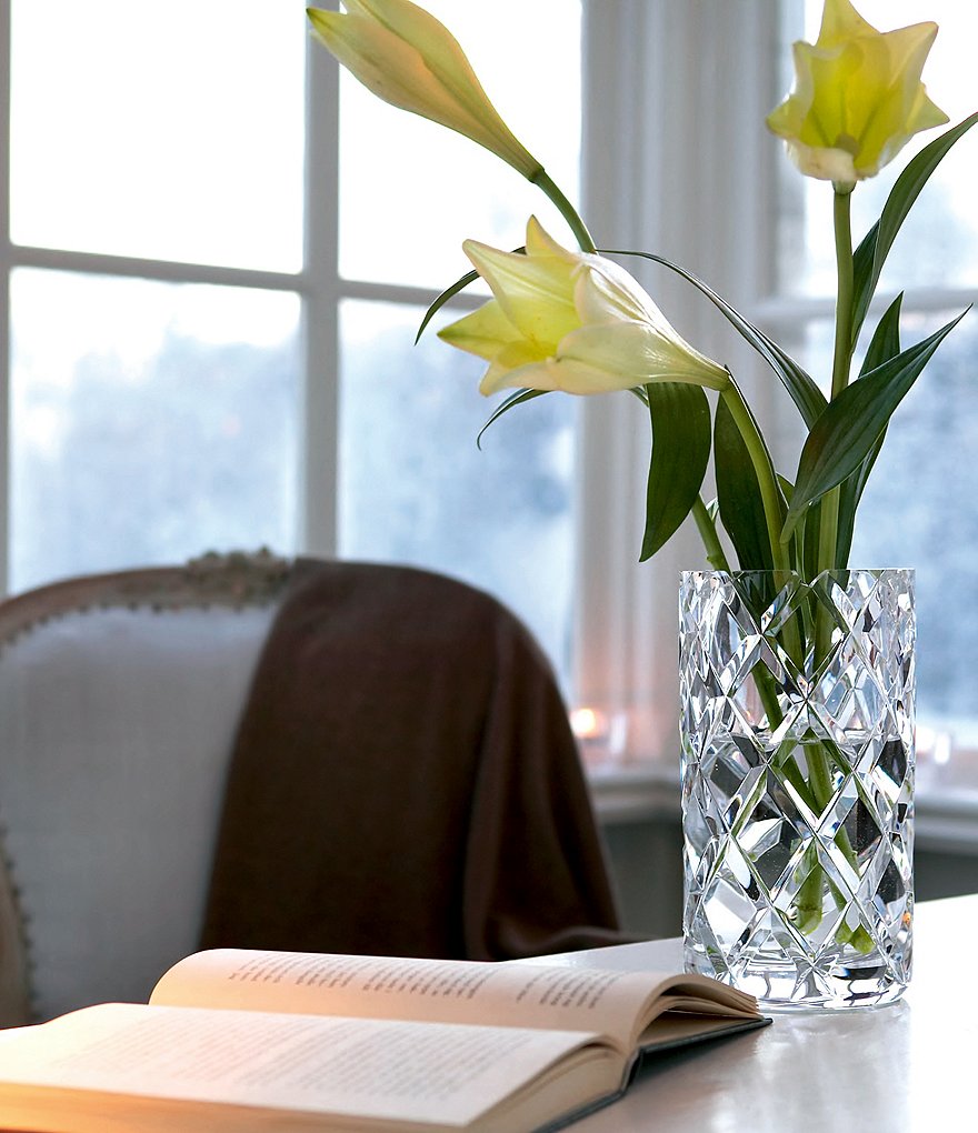 Orrefors Sofiero Cylinder Crystal Vase