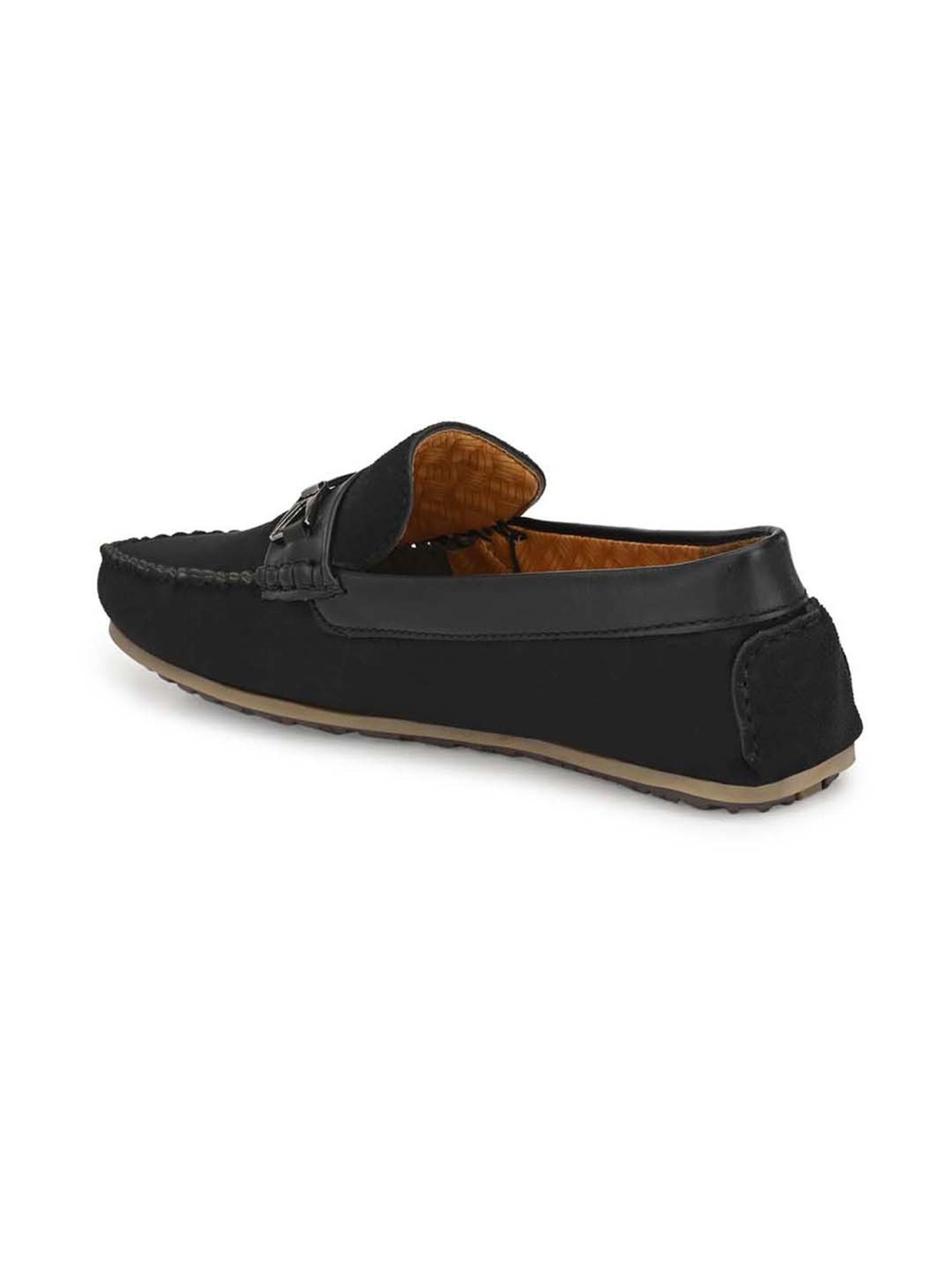 Eego Italy Men's Black Casual Loafers