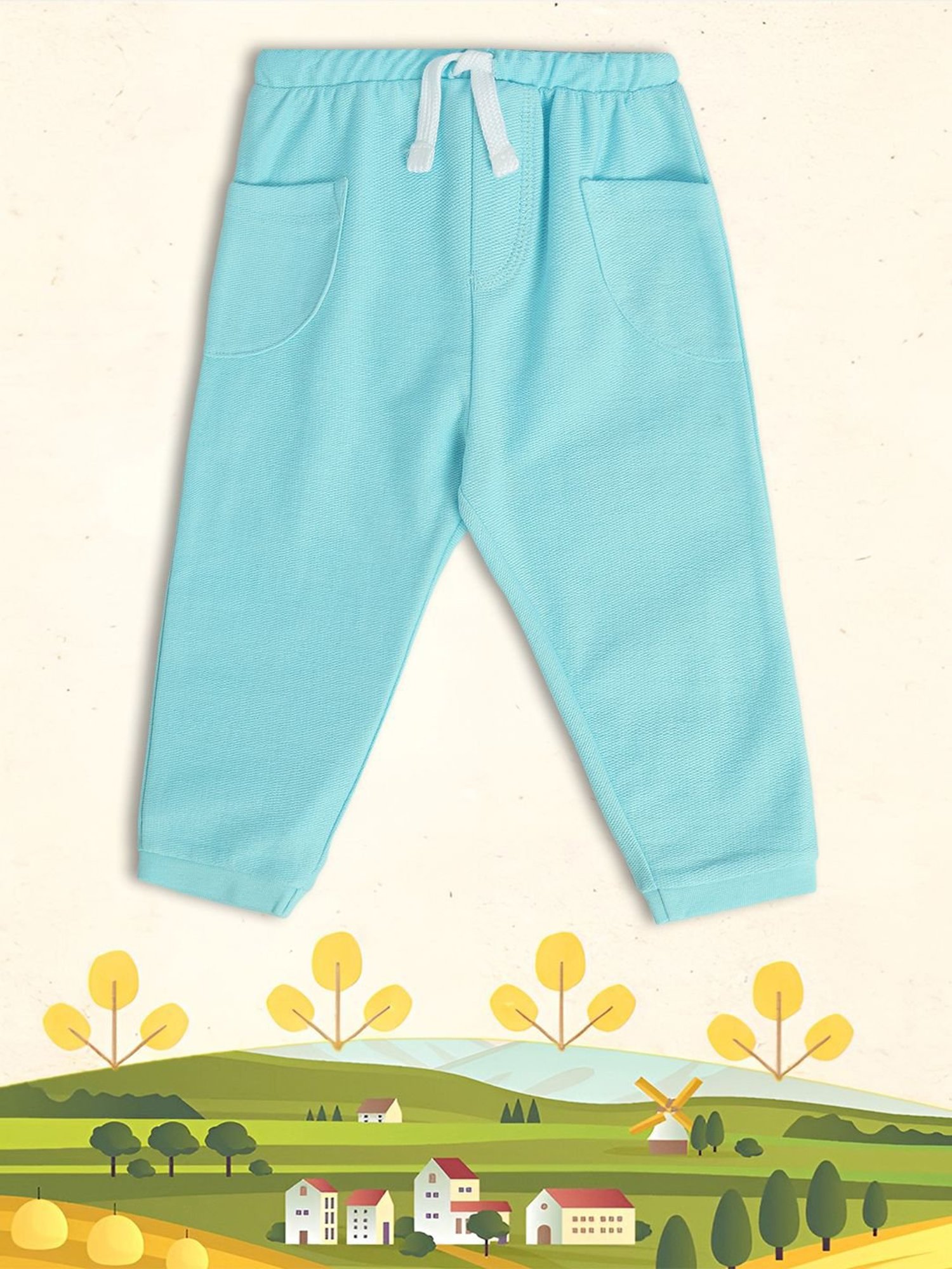 MINIKLUB Kids Blue Solid Joggers