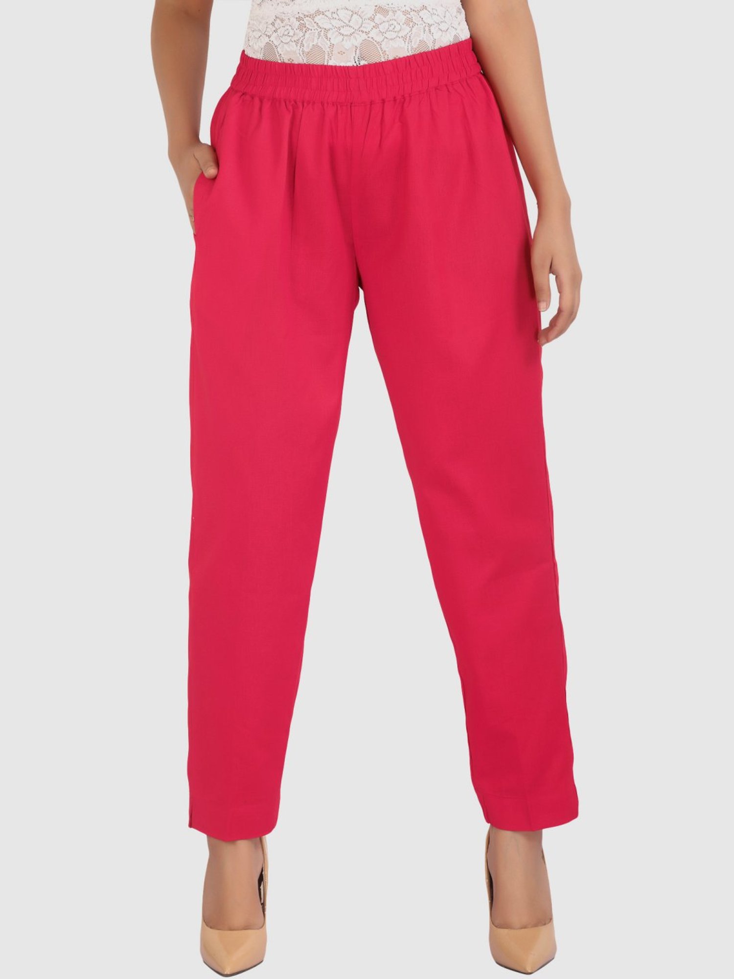 Cotton Culture Hot Pink Cotton Pants