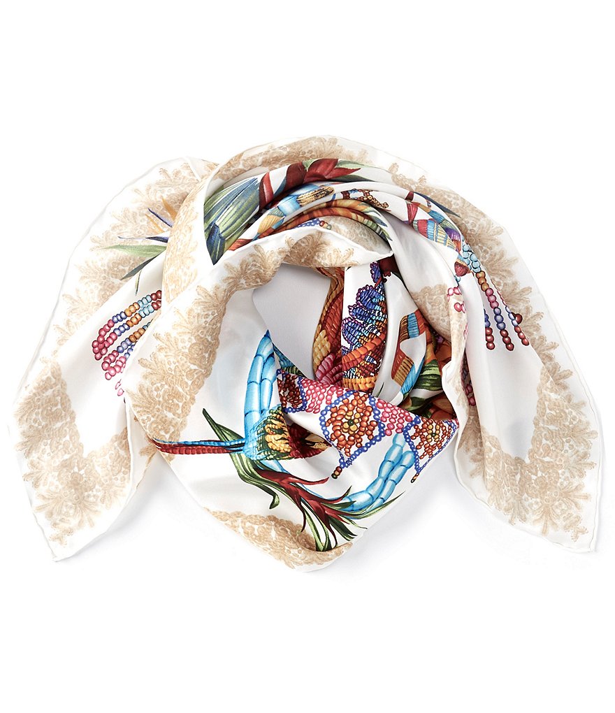 Echo Series Fantastica Silk Square Scarf