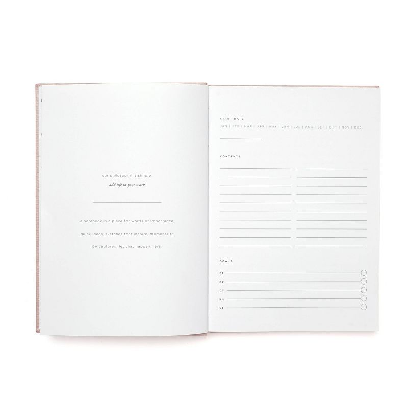 Peony Bookcloth Journal - Russell+Hazel