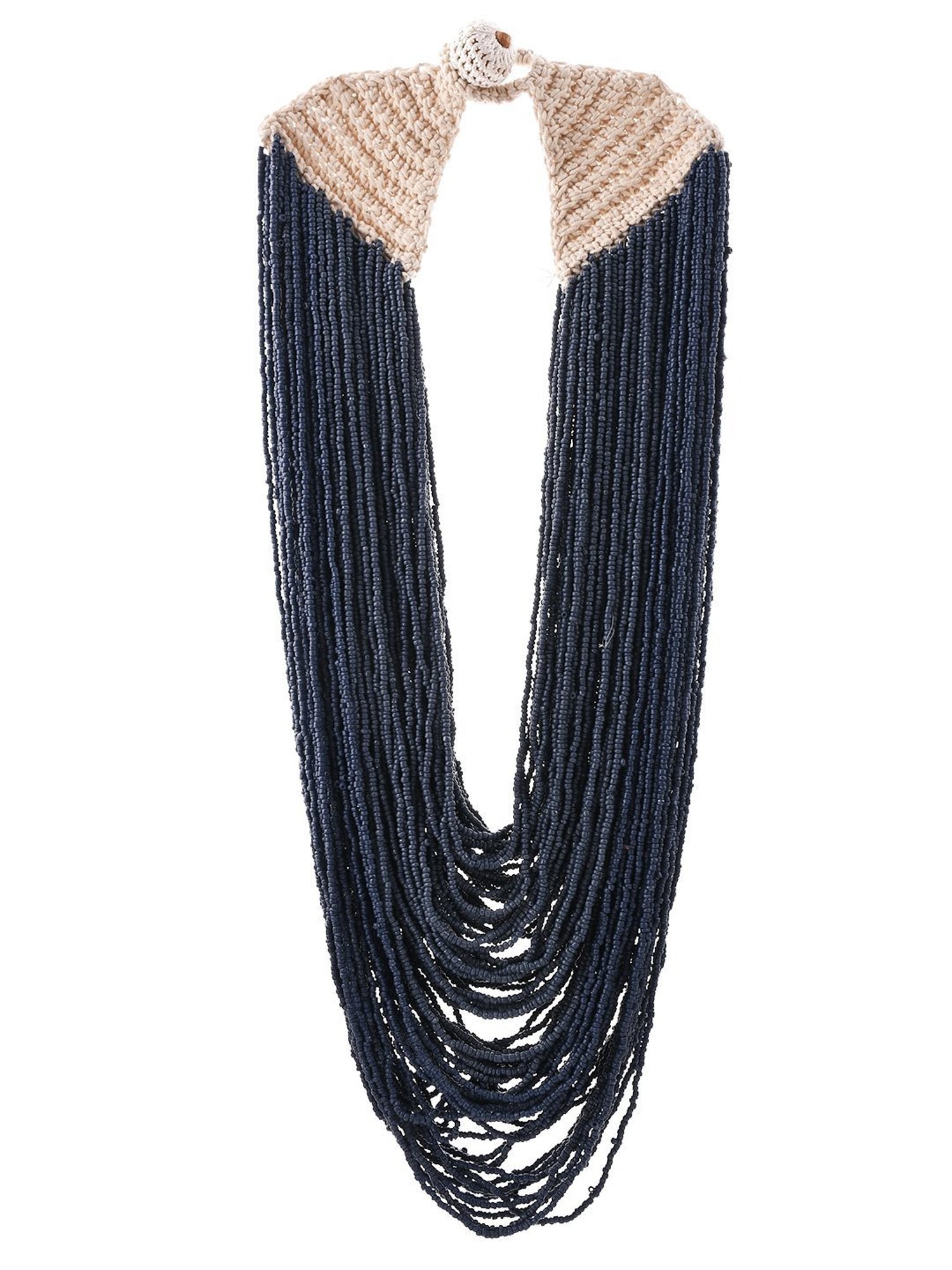 Imli Street Blue Long Beaded Necklace