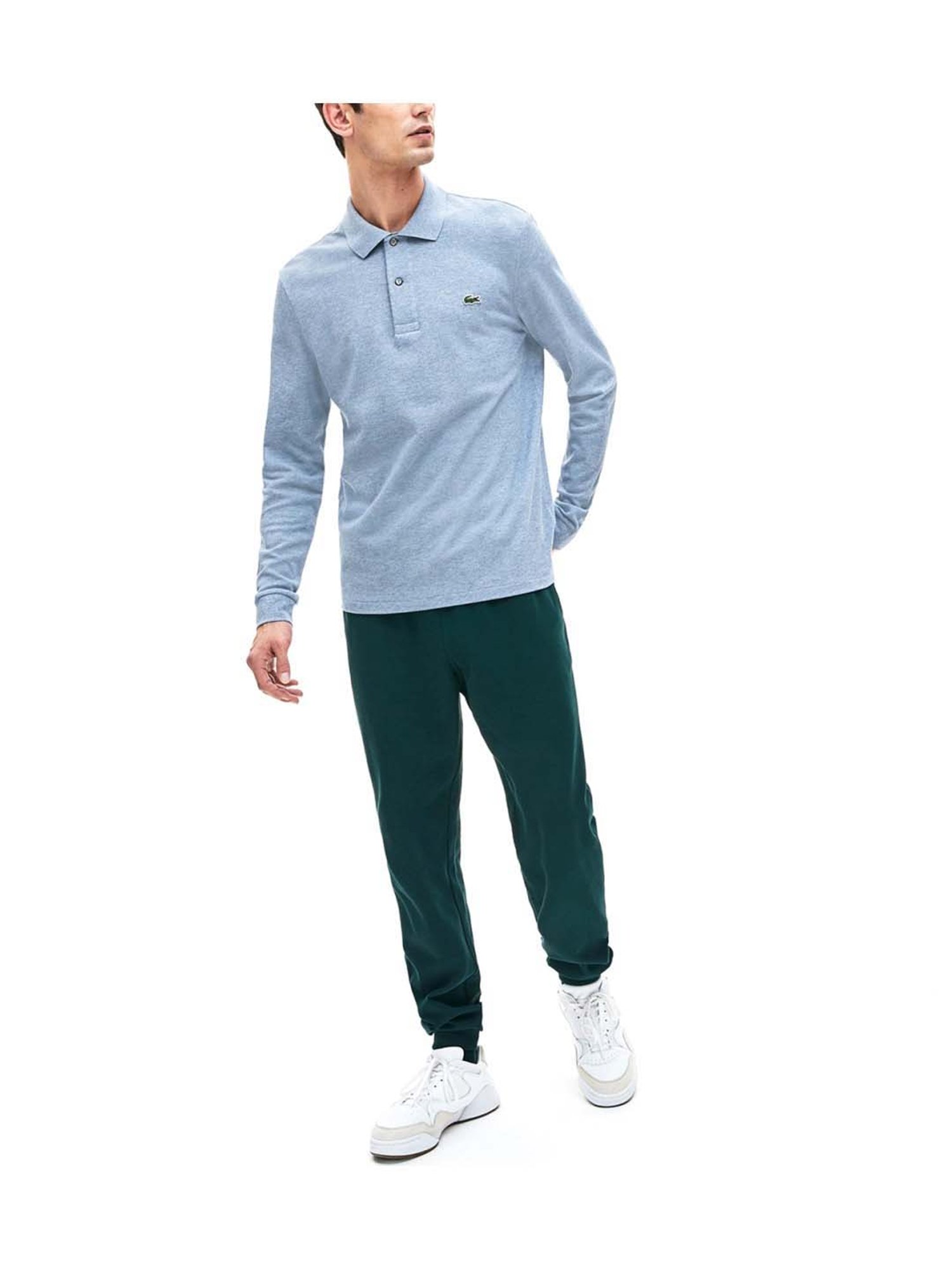 Lacoste Blue Boxy Fit Marl Petit Pique Polo T-Shirt