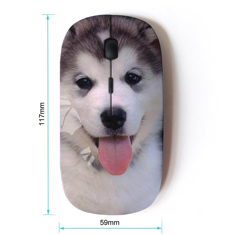 KOOLmouse [ Optical 2.4G Wireless Mouse ] [ Husky Siberian Dog Cute Puppy ]