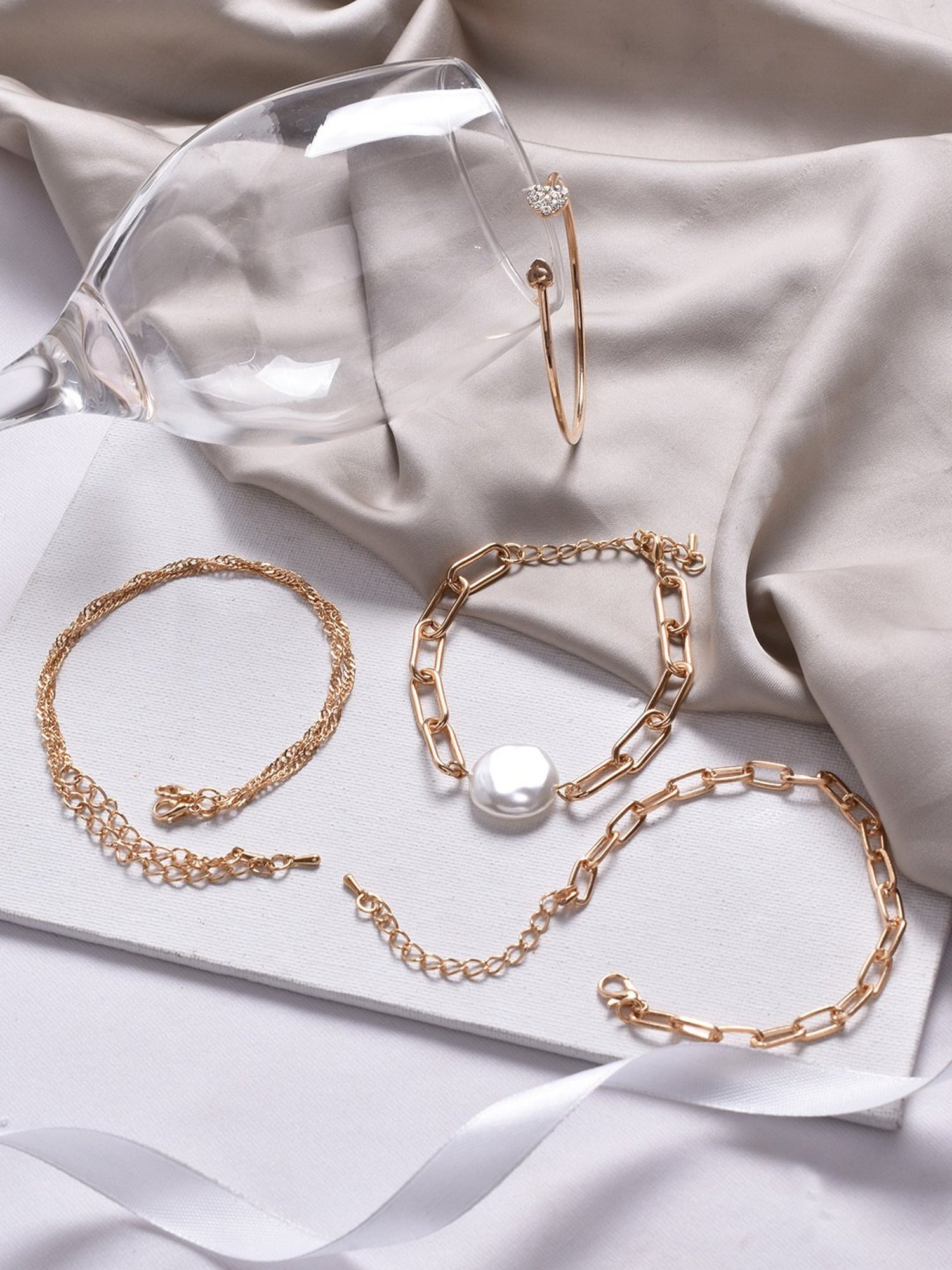 Joker & Witch White Bracelet - Set of 3