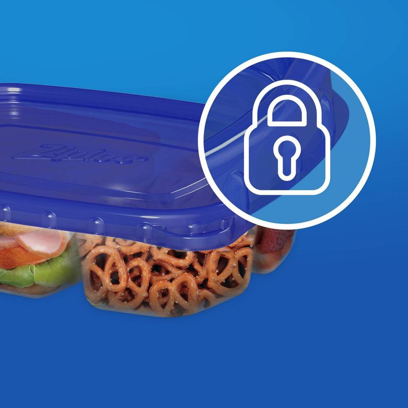 Ziploc Divided Rectangle Containers - 2ct