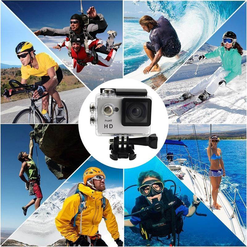 ProHT HD Action Camera, 2.0 LTPS LCD Screen, 720P, 90 Degree Wide Angle Lens, Waterproof, Sports Camera, 86304