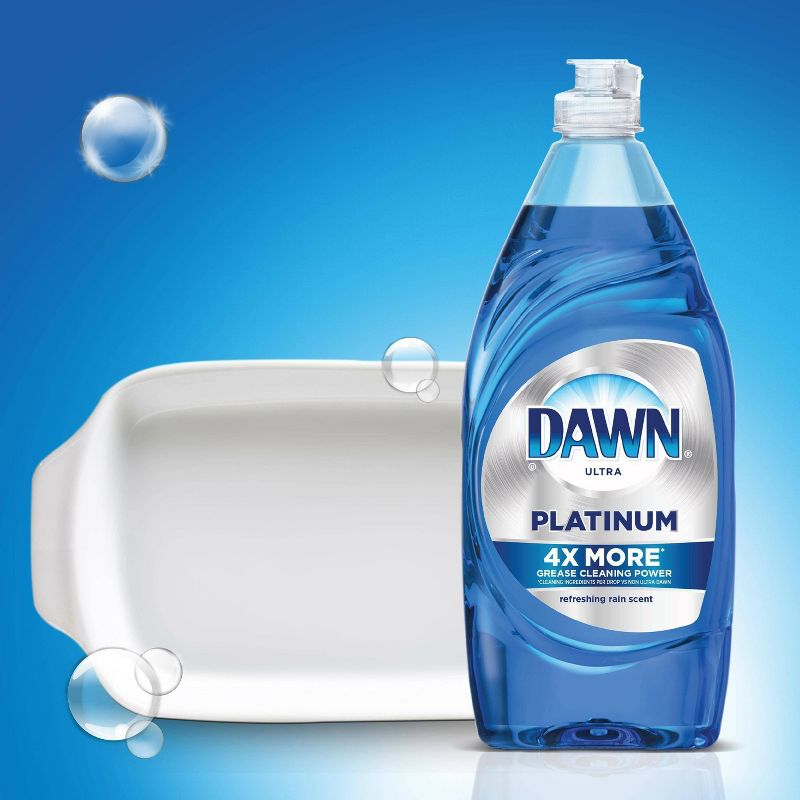 Dawn Platinum Dishwashing Liquid Dish Soap, Refreshing Rain Scent - 7 fl oz