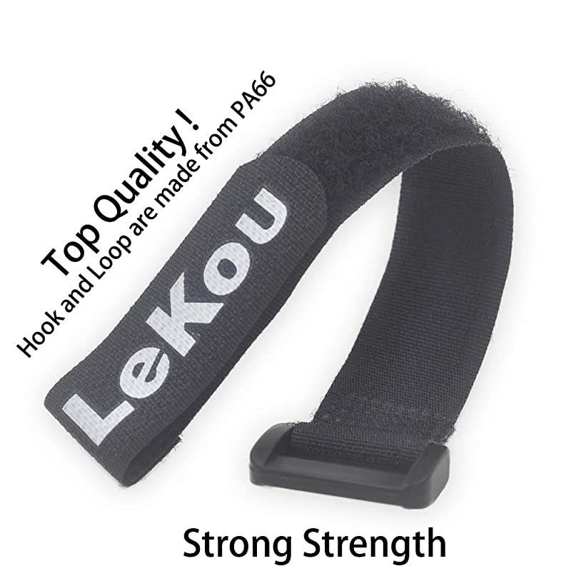 Hook and Loop Straps  Multipurpose Fastening Cable Strap Reusable Securing Strap with 5 Rows Welding Lines1x 1812 Pack Black