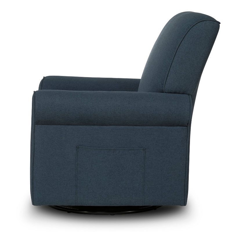 Evolur Durham Upholstered Swivel Glider