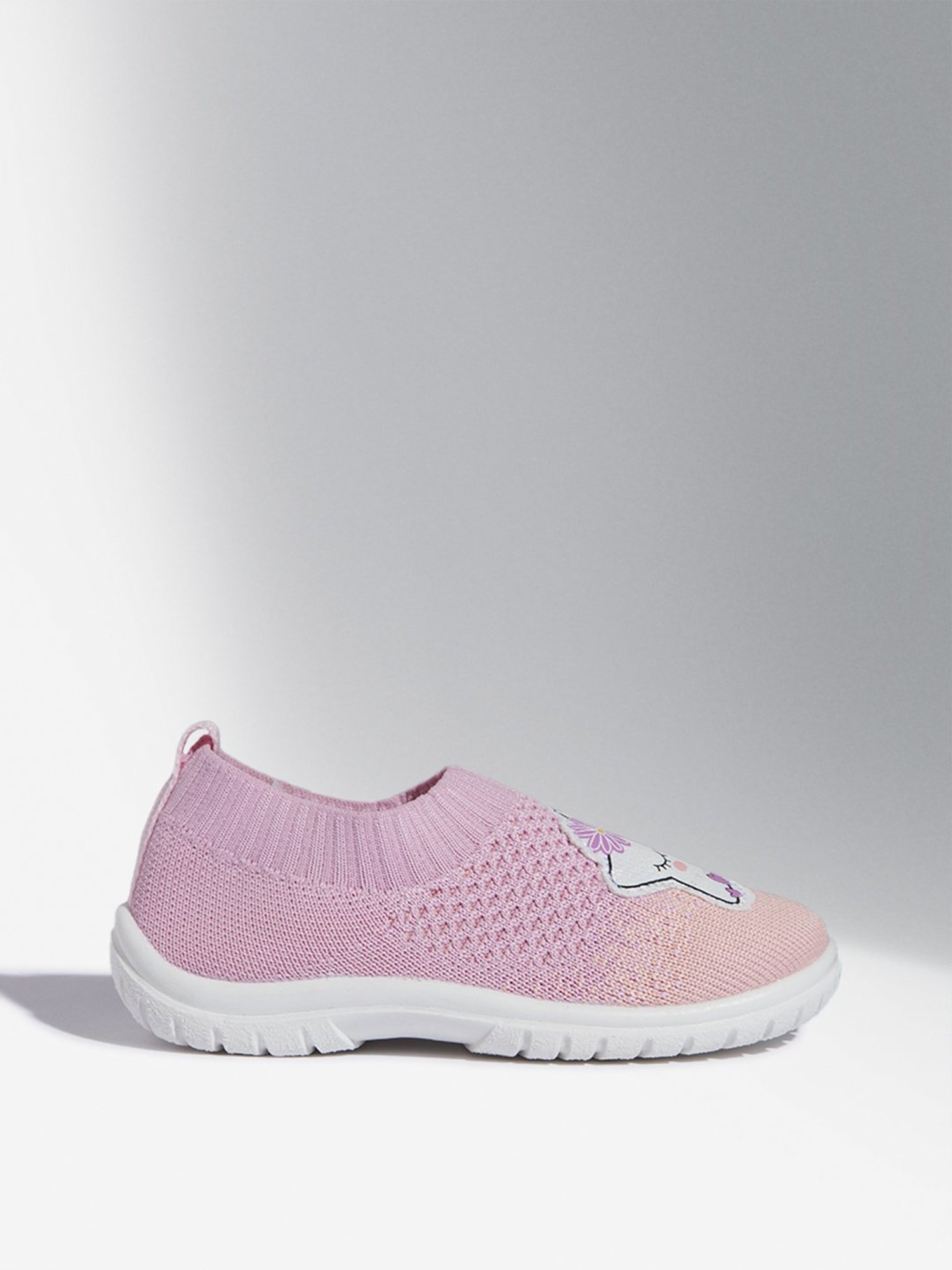 Yellow by Westside Pink Ombre Design Knitted Shoes